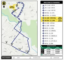 Ruta alimentadora 5-1 Suba Rincón Est. Granja-KR 77  desde el 16 de sept. modifica temporalmente su recorrido nueva ubicación de  paraderos 6 y 7;  paradero  6 la nueva ubicación en la CL 128 C KR 95 Bis y en  la séptima parada