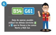 B54 Y G61 dejan de operar