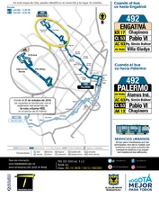 Ruta urbana 492 Engativá Palermo amplia su recorrido al Palmar