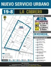 Nuevo servicio urbano 19-8 La cabrera