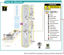 Ubicación  plano de estaciones