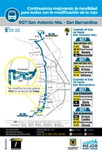 Cambios ruta 607