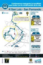 Novedad ruta urbana 4