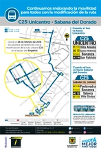 Novedad de la ruta C25