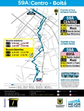 Ajuste del horario ruta 59A