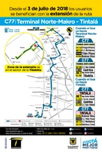 Ajuste ruta C77