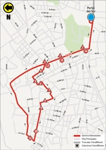 Mapa del ajuste de la ruta 10-4