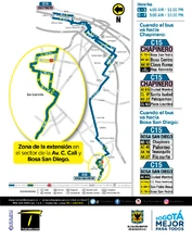 Ajustes ruta SITP C15