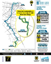 Ajustes ruta SITP 544A