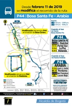 Mapa de la ruta P44