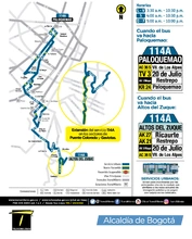 información de la extensión de la ruta 114A