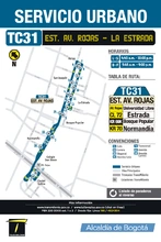 Información de la ruta TC31