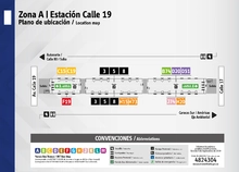 Plano de estación Calle 19