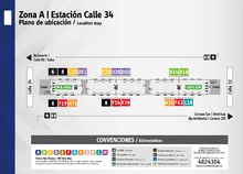 Plano de estación Calle 34