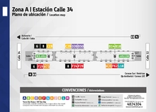 Plano de estación Calle 34