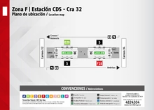 Plano de estación de la carrera 32