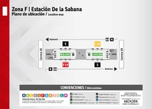 Plano de estación de la Sabana