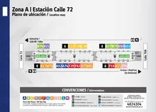 Plano de estación calle 72