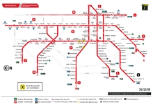 Mapa de estaciones vandalizadas por protestas