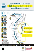 Recorrido ruta 539