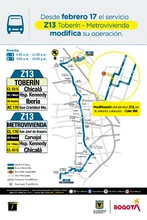 Recorrido ruta Z13