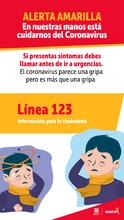 En caso de emergencia y sospecha de Coronavirus