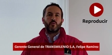 Portada de anuncio del gerente general de TransMilenio Felipe Ramírez