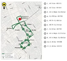  Ruta Alimentadora 9-1 paradas