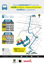 Cambio operacional de la ruta zonal 403B