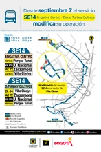 Cambio operacional de la ruta zonal SE14