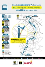 Cambio operacional de la ruta zonal Z12