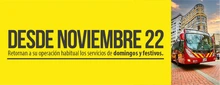 Banner operación habitual los servicios de domingos y festivos