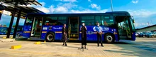 Rueda de prensa entrega de flota de buses eléctricos