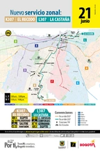 Nuevas rutas zonales conectan a Fontibón con el centro, norte y sur oriente de la ciudad