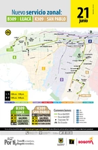 Nuevas rutas zonales conectan a Fontibón con el centro, norte y sur oriente de la ciudad