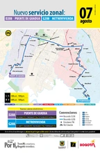 Conoce la ruta nueva ruta del SITP que te lleva desde Puente de Guadua hasta  Metrovivienda