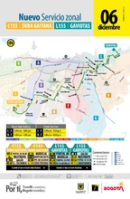 Movilízate con la Nueva ruta zonal C155 Suba Gaitana - L155 Gaviotas