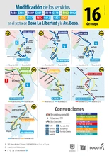  Rutas que pasarán por el nuevo tramo de la Avenida Bosa