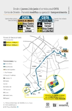 Recorrido de la C97A con modificación del 2 de junio