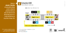 Cierre de vagón en estación CAD