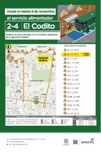 Nueva parada en la ruta alimentadora 2-4 El Codito