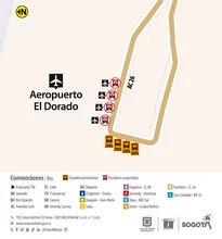 Reubicación temporal paraderos de aeropuerto