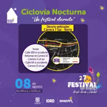 Ciclovía nocturna 1