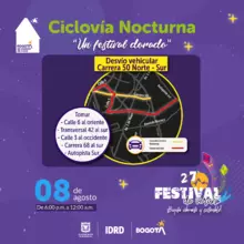 Ciclovía nocturna 3