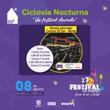 Ciclovía nocturna 8