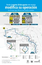 Servicio T62 modifica su recorrido en dos sectores su trazado